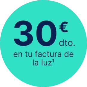 30€ dto. en tu factura de la luz