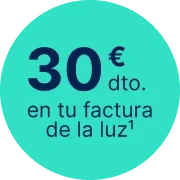 30€ dto. en tu factura de la luz